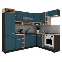 Bucatarie de Colt COSSY NEW 180-250 DR., Wenge / Decor 0244